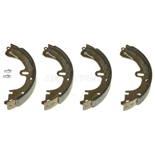 Колодки тормозные зад TOYOTA COROLLA/SPRINTER/CARIB/RAUM 91-02 BREMBO
