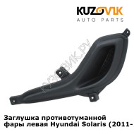 Заглушка противотуманной фары левая Hyundai Solaris (2011-2014)  KUZOVIK
